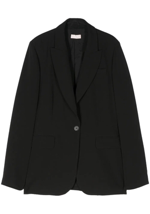 LIU JO peak-lapel single-breasted blazer - Black