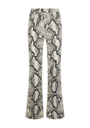 Roberto Cavalli python-print trousers - Brown
