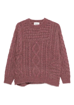 MARANT ÉTOILE cable-knit sweater - Red