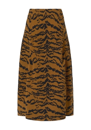 Essentiel Antwerp tiger-print skirt - Brown