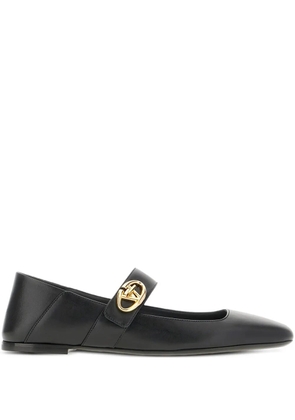 Valentino Garavani VLogo Locker Mary-Jane ballerina shoes - Black