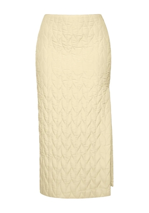 ANOUKI quilted midi skirt - Yellow