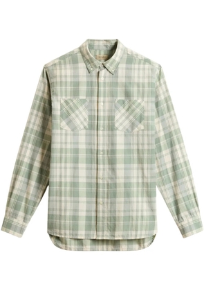 Woolrich Madras-checked shirt - Green