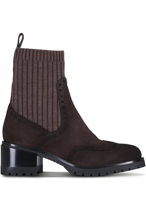 Santoni Ferret round-toe boots - Brown