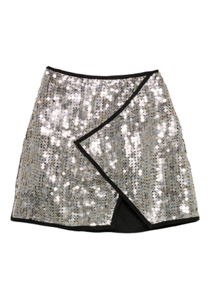 MITILIANE COUTURE sequin-embellishment skirt - Silver