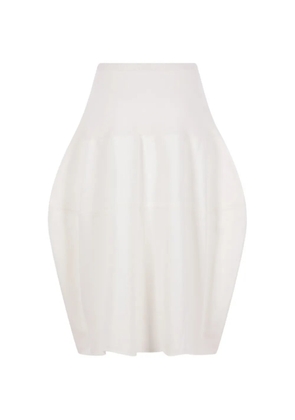 Melitta Baumeister rounded midi skirt - White