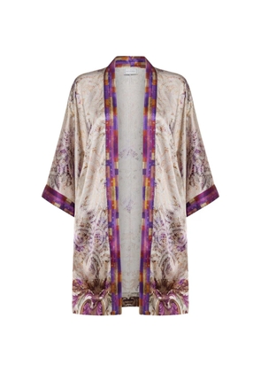 Pierre-Louis Mascia paisley print silk coat - Neutrals