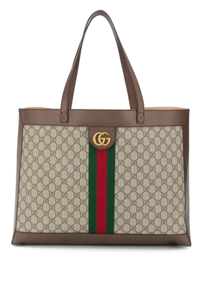 Gucci GG Supreme shoulder bag - Brown