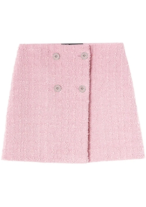 Versace tweed high-waist skirt - Pink