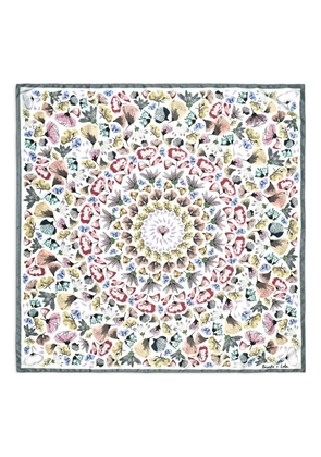 Bimba y Lola floral-print scarf - White