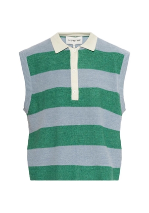 MUNTHE Bracha striped vest - Blue