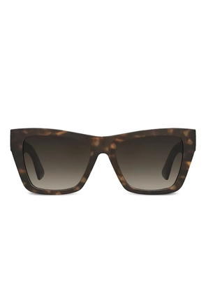 Moschino Eyewear logo-lettering sunglases - Brown