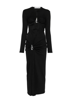 Christopher Esber crystal-pendant open-twist midi dress - Black