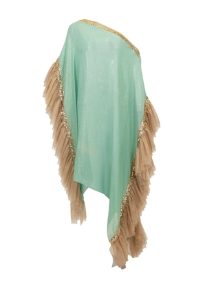 SANA OSMANI Mirma sequin ruffled kaftan - Green