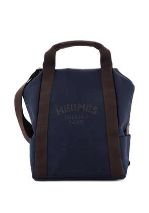 Hermès Pre-Owned Sac De Pansage Groom Canvas backpack - Blue