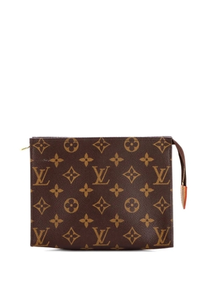 Louis Vuitton Pre-Owned Toiletry Monogram Canvas 19 pouch - Brown