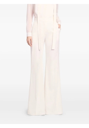 Elie Saab pinstripe trousers - White