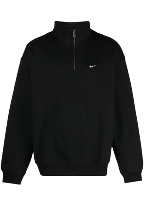 Nike Swoosh-logo high-neck sweatshirt - Black