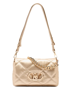 LIU JO LaPuffy quilted metal shoulder bag - Gold