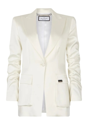 Philipp Plein patch-pocket blazer - White