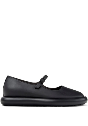 Camper Onda leather buckled flat pumps - Black