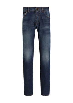 Dolce & Gabbana logo-patch jeans - Blue