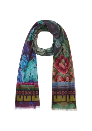Pierre-Louis Mascia Hawnbci floral-print scarf - Green