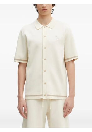 Filling Pieces knitted polo shirt - White