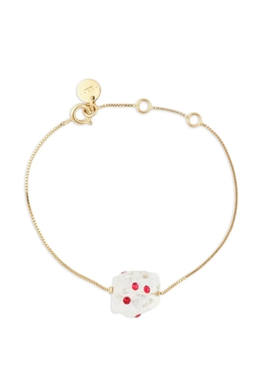 Marni raw-edge quartz-detail bracelet - Gold