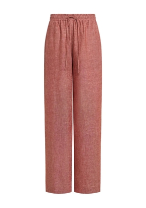12 STOREEZ drawstring linen trousers - Red
