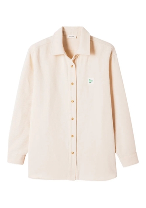 American Vintage Afaz logo-patch shirt - Neutrals