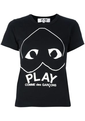 Comme Des Garçons Play logo print T-shirt - Black