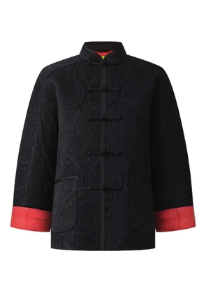 Shanghai Tang wool-blend textured jacket - Black