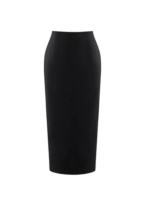 POST MERIDIEM peplum maxi skirt - Black