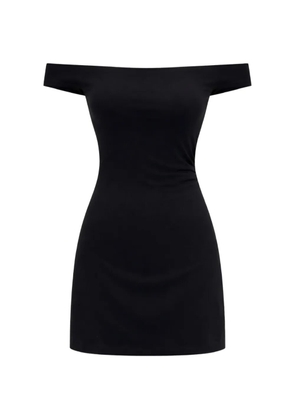 Reformation Lia off-shoulder mini dress - Black