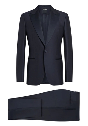 Zegna single-breasted peak-lapel suit - Blue