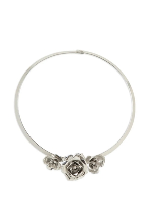 Jennifer Behr Rosalba floral collar necklace - Silver