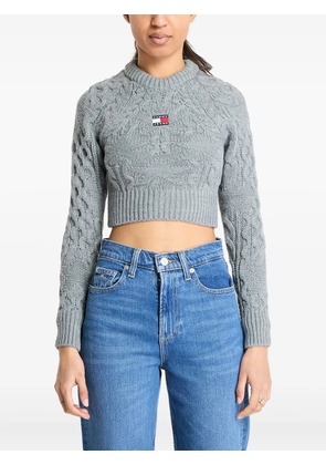 Tommy Jeans cable-knit jumper - Grey