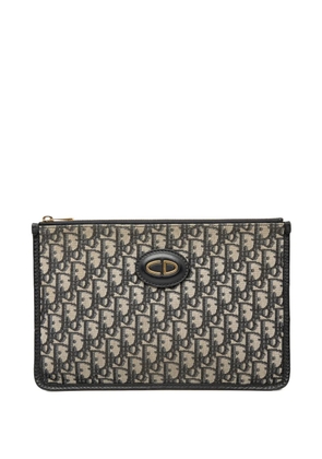 Christian Dior Pre-Owned 2009 Oblique Canvas clutch bag - Blue