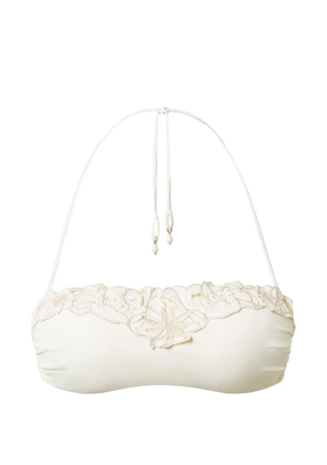 TWINSET bandeau bikini top - White