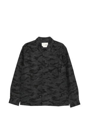 CIARAN camouflage-print shirt jacket - Black