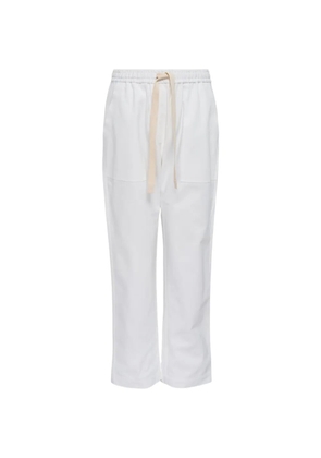 Lee Mathews drawstring trousers - White