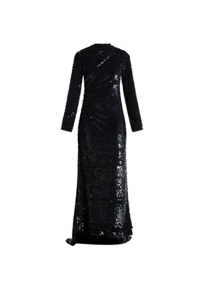 ILTA Adeline sequin open-back maxi dress - Black