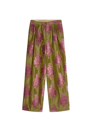 DRIES VAN NOTEN pleated trousers - Grey