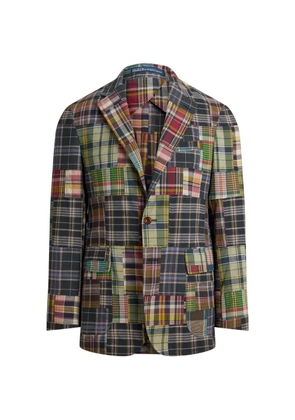 Polo Ralph Lauren plaid patchwork blazer - Blue