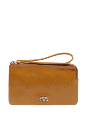 Bimba y Lola leather zipped wallet - Brown