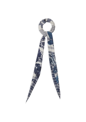 Pierre-Louis Mascia Aloeuw floral-print scarf - Blue
