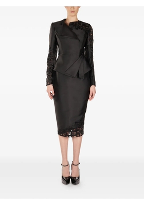 ARAFTU cut-out panelled suit - Black