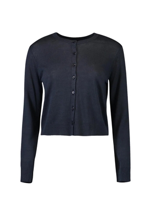 Lars Andersson crew-neck long-sleeved cardigan - Blue