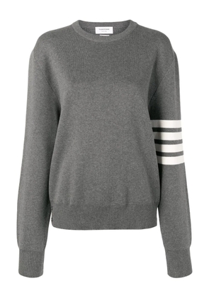 Thom Browne stripe-detail sweater - Grey